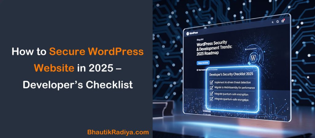 Secure WordPress Website By Bhautik Radiya