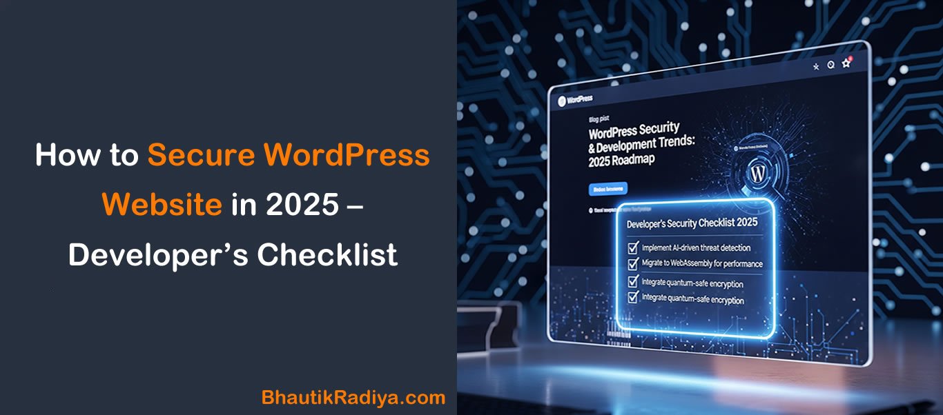 Secure WordPress Website By Bhautik Radiya